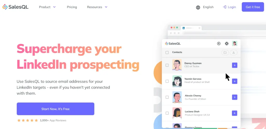 Salesql home page