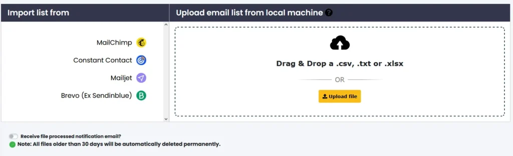 MyEmailVerifier bulk email verification