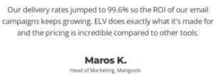 EmailListVerify Customer review