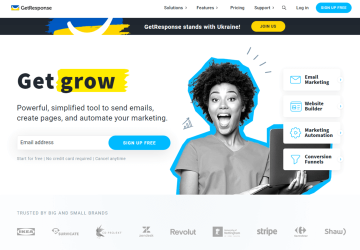 GetResponse Landing Page