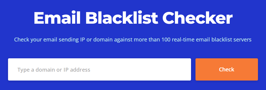 Email Blacklisted checker
