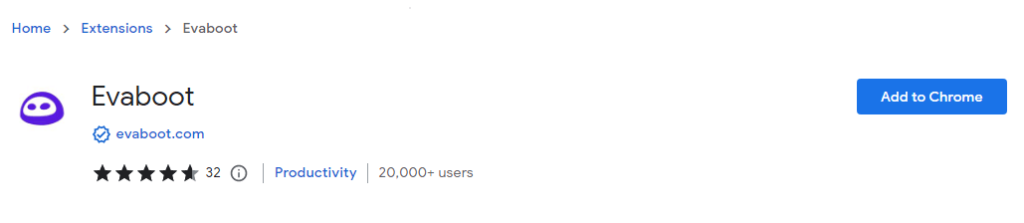 Evaboot chrome extension