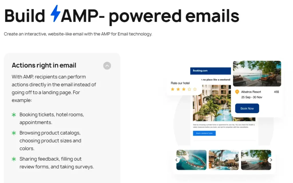 AMP emails