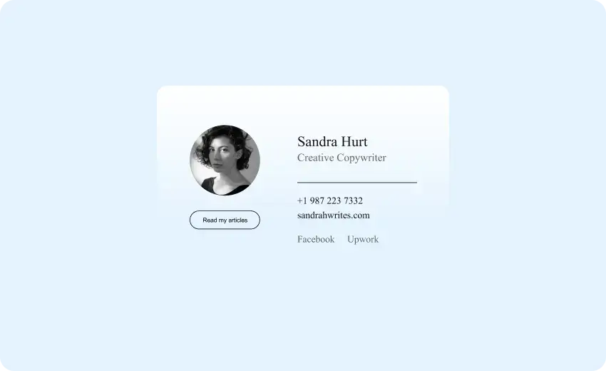 Email signature generator