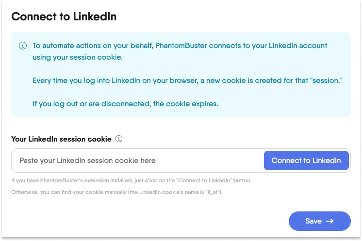 connect to linkedin